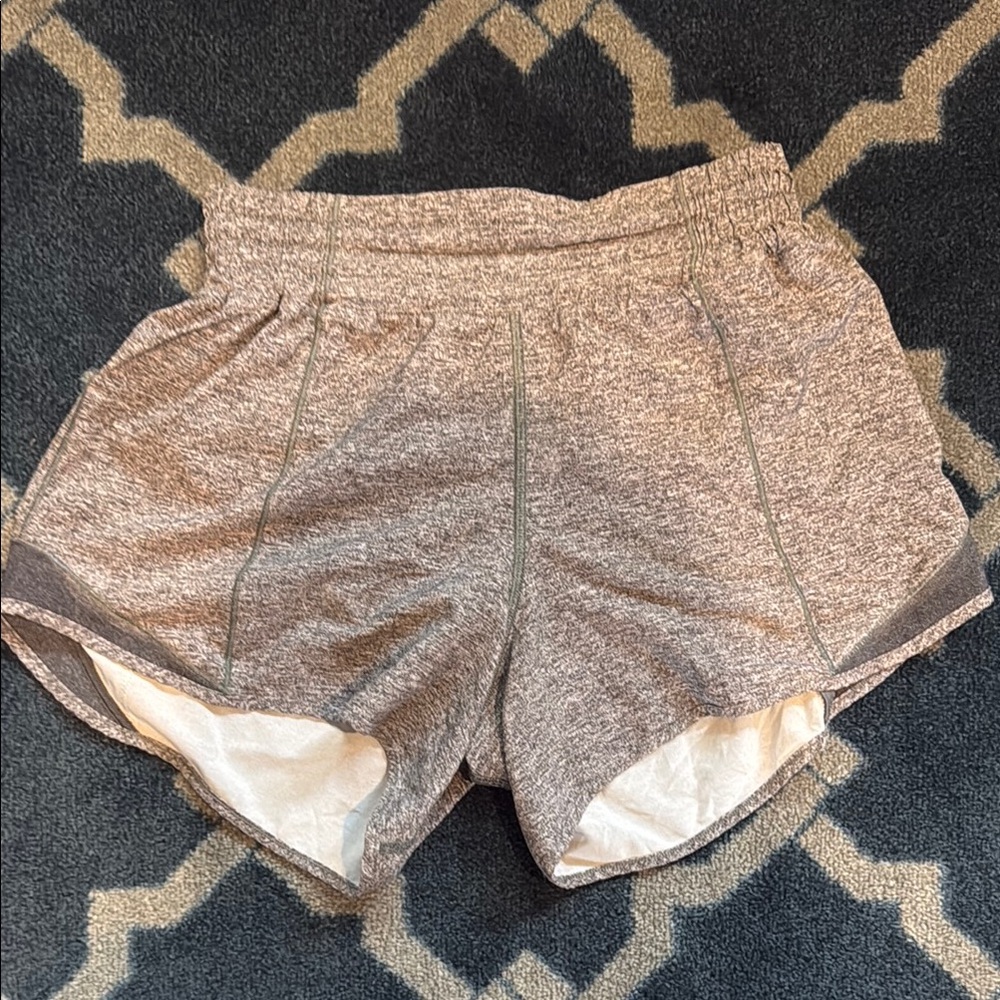 lululemon athletica Heathered Gray Women's Athletic Shorts